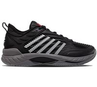 K-Swiss Chaussures de tennis Hypercourt Supreme 2 pour homme, Noir/gris acier/rouge feu, 49 EU