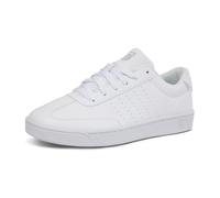 K-Swiss Court Balboa Baskets pour Homme, Blanches, Cloud Dancer, Vert glacé, Taille 41 UE, White Cloud Dancer Iceberg Green, 41 EU