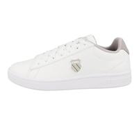 K-Swiss Court, Basket aux Femmes, White/Ashes of Roses/Cornstalk,