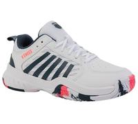 K-Swiss Court Express 2 Chaussures de Tennis, White Stargazer Neon Blaze, 31.5 EU