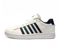 K Swiss Court Tiebreak II Sneakers En Cuir Rétro Classiques Pour Hommes Blancs