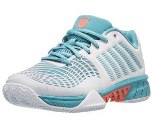 K-Swiss Exp Lit 3 Clay Wh/Bl Women Shoe UK 5.5