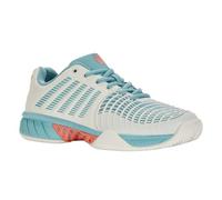 K-Swiss Femme Express Light 3 HB Chaussures de Tennis, Blanc de Blanc Nile Blue Desert Flower, 41 EU