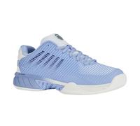 K-Swiss Femme Hypercourt Express 2 Carpet Chaussures de Tennis, Bright White Open Air Estate Blue, 41.5 EU