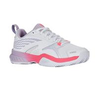 K-Swiss Femme Speedex Chaussures de Tennis, White Orchid Petal Neon Blaze, 37.5 EU