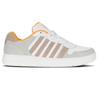 K-Swiss Homme Court Palisades Basket, Taupe, Blanc et Blanc, 44.5 EU