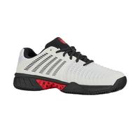 K-Swiss Homme Express Light 3 HB Chaussures de Tennis, Blanc Vif Stretch Limo High Risk Red, 41 EU