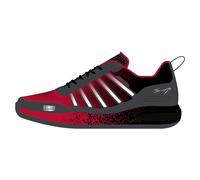 K-Swiss Homme Ultra Court Padel Chaussures de Tennis, Noir, Anthracite, Rouge Sanyo, 44 EU