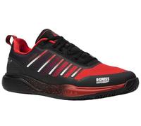 K-Swiss Homme Ultra Court Padel Chaussures de Tennis, Noir, Anthracite, Rouge Sanyo, 45 EU