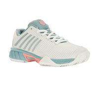 K-Swiss Hypercourt Express 2 HB Chaussures de Tennis, Blanc De Blanc Nile Blue Desert Flower, 37 EU