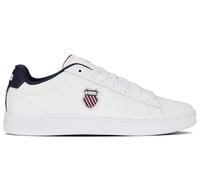 K-Swiss Baskets Court Shield II pour Homme, WHT/Peacot/SMBA Red, 43 EU, WHT Peacot Smba Red, 43 EU