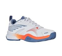 K-Swiss Men's Speedex Tennis Shoe, White Infinity Scarlet Ibis, 42 EU