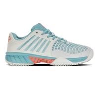 K-Swiss Performance Femme Express Light 3 Chaussures de Tennis, Blanc de Blanc Nile Blue Desert Flower, 37 EU