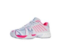 K-Swiss Performance Femme Express Light 3 Padel Chaussures de Tennis, Arctic Ice/White/Neon Pink, 39 EU