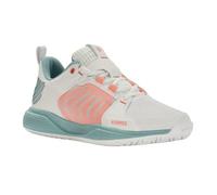 K-Swiss Performance Femme ULTRASHOT Team Chaussure de Tennis, Blanc de Blanc/Nile Blue/Desert Flower, 38 EU