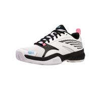 K-Swiss Performance Homme Speedex Padel Chaussures de Tennis, White/Black/Aquarius, 42.5 EU
