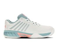 K-Swiss Performance Hypercourt Express 2 HB Tennis Shoe, Blanc de Blanc/Nile Blue/Desert Flower, 38 EU, Blanc De Blanc Nile Blue Desert Flower, 38 EU