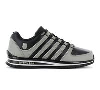 K-Swiss Rinzler Leather - Hommes Baskets Sneakers Chaussures Cuir Noir-Gris 01235-079-M - 43