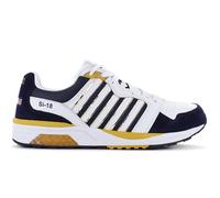 K-SWISS SI-18 RANNEL - Hommes Sneakers Baskets Chaussures Cuir Blanc-Navy 07920-856-M 42,5