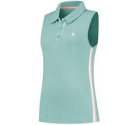 K Swiss Sleeveless Performance Polo Shirt Bleu Nil 10 (S) Female