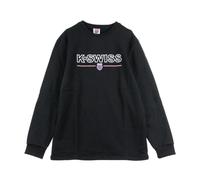 K-Swiss - SweaT-shirt ras du cou oversize - Homme - Sweatshirts et sweats à capuche - Noir - Taille: S