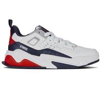K-Swiss Baskets TECHNA pour homme - Blanc/Bleu marine/Rouge - Taille 44 EU