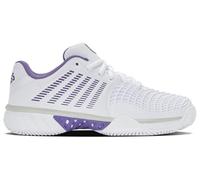 K-Swiss Tennis Femme Express Light 3 Clay Chaussure de Tennis, White/Purple Haze/Lunar Rock, 36 EU