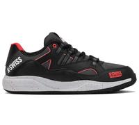 K-Swiss TURA Team Padel Tennis Shoe, Black/Micro Chip/Neon Lava, 42,5 EU
