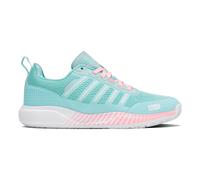 K-Swiss Femme Ultra Court Padel Chaussures de Tennis, Soft Neon Blue White Neon Bubble Gum, 40 EU