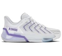 K-Swiss ULTRASHOT 4 Clay Chaussures de Tennis pour Femme Blanc/Lunar Rock/Purple Haze Taille 39,5 EU