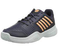 K-Swiss Unisex Kid's Court Express Omni Tennis Shoe, Graystone Peach Nectar White, 1.5 UK Child
