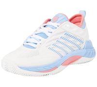 K-Swiss Women's Hypercourt Supreme 2 HB Tennis Shoe, Bright White Open Air Strawberry Ice, 41 EU