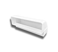 K-TECH-PRO Coude d'évacuation d'air vertical à 90° - Système de ventilation 125 (220 x 55)