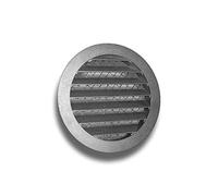 K-TECH-PRO Grille d'aération en aluminium - Protection contre les intempéries - Avec bride ronde - Système d'aération d'échappement - Diamètre : 315 cm - Modèle avec grille de protection contre les