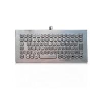 K-TEK-A290-FN-DT-DWP Clavier industriel en acier inoxydable, étanche IP68, anti-vandalisme, support de bureau, 83 touches avec rangée de fonctions USB, pour extérieur difficile, industriel
