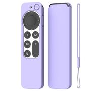 K TOMOTO Compatible avec Apple TV 4K Siri Remote Case 2021, Violet Clair