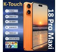 K-Touch iFone 18 Pro Maxi, téléphone portable, smartphone, déverrouillage facial, Android, écran 7,3 pouces, 16+48MP, 5G, double carte SIM, double veille, batterie 7800mAh, version mondiale, téléphone