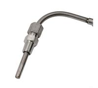 K Type K Thermocouple Sonde EGT 1/8" NPT Acier Inoxydable -1200°C Sonde de température des gaz d'échappement avec câble de 2 m Isolation en fibre de verre pour régulateur de température Industrie