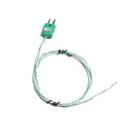 K-Type Thermocouple Connector Plug & Socket - Green, 1M/2M, 220°C Solder Joint, for Furnace &Temperature Testing(1pc)(K Plug x 0.3M Cable)