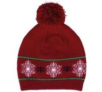 K-up - Bonnet a pompon aux motifs de Noel - Adulte - KP558 - rouge - taille:Taille unique 9 G