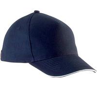 K-up Casquette Enfant avec Sandwich CONTRASTÉ - 5 Panneaux - Navy/White, One Size, Enfant