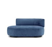 KARTELL canap dormeuse K-WAITING PAOLINA DX (Sky bleue - Tissu chenille et acier peint)