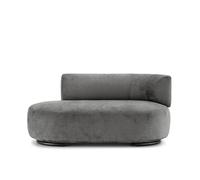 K-Wait Dormeuse Accoudoir gauche Chenille gris Kartell - 8058967331967