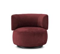 KARTELL fauteuil K-WAITING (Burgundy - Tissu chenille et acier peint)