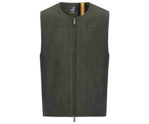 K-Way - Barry Corduroy - Gilet synthétique - S - green blackish / tartan combo