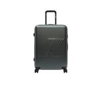 K-Way Chariot en polycarbonate, vert foncé, 57L, 64 x 43 x 25 cm, 4 roues Spinner, serrure TSA