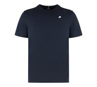 K-Way, Homme, Tops, Bleu, Taille: L Odom Letitrain T-shirt en coton à col rond