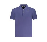 K-Way, Homme, Tops, Bleu, Taille: S Polo en Coton Bleu avec Logo
