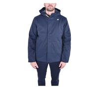 K-Way - Veste en twill imperméable et coupe-vent - Jacko Twill Marmotta Blue D Blue A pour Homme - Taille M - Navy Navy M