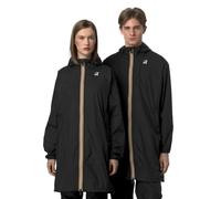 K-Way Veste longue Le Vrai 4.0 Eiffel East Black – coupe-vent, imperméable, compactable – Noir M
